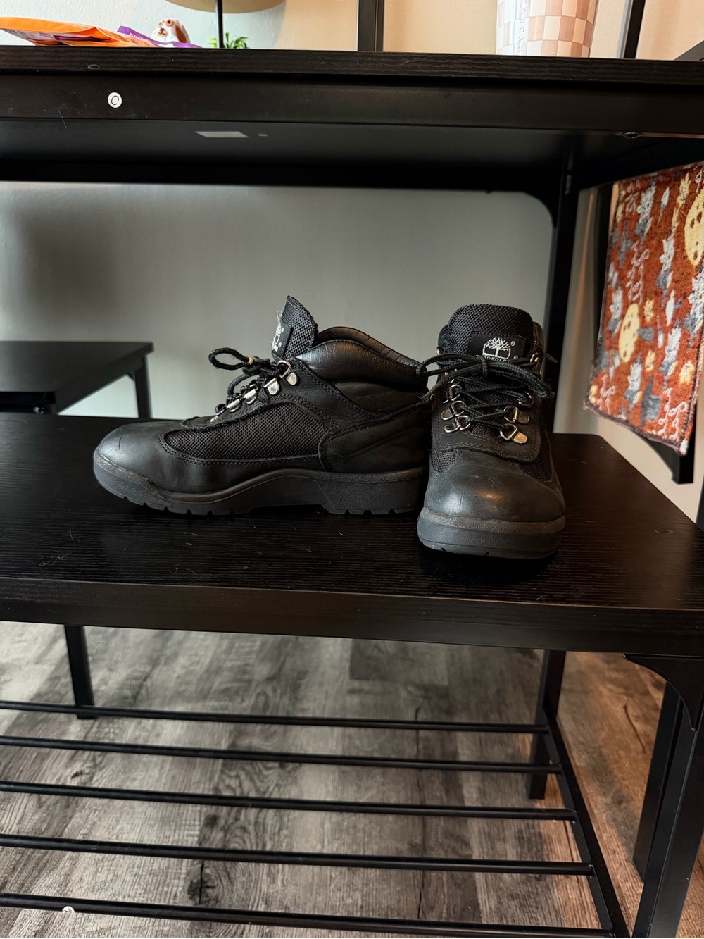 Timberland Black Low-Top Lace-Up Work Boots